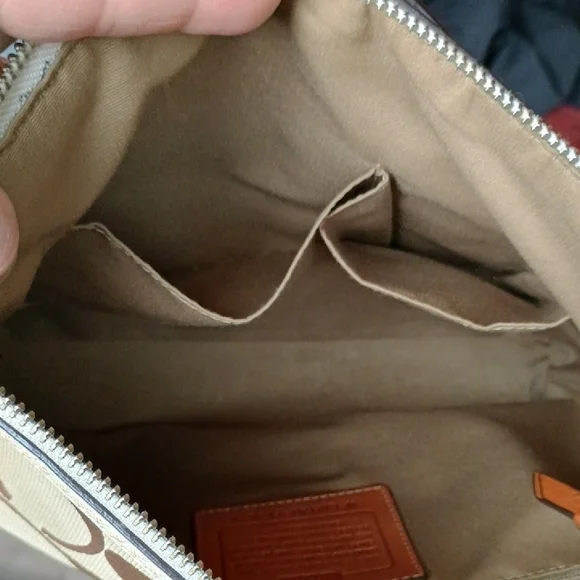 Coach Beige and White Crossbody Bag - Picture 14 of 16